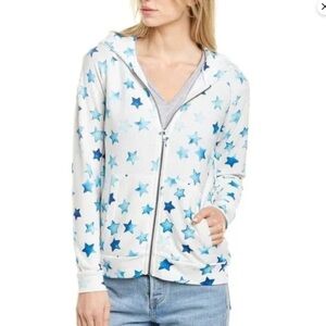 Chaser Brand Blue Star hoodie jacket Size Medium